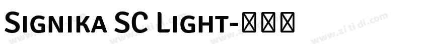 Signika SC Light字体转换
